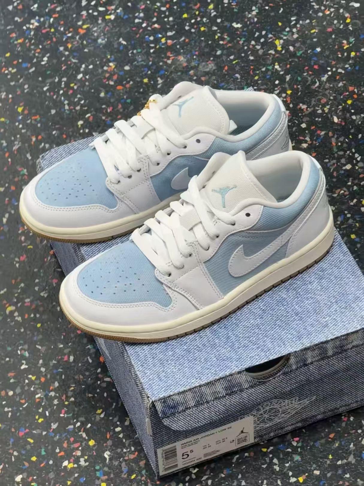 海盐冰蓝|AJ1 Low 丹宁蓝调美到失语